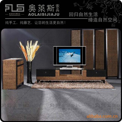 Rattan furniture Rattan sofa bar Café club Restaurant leisure time Tables and chairs hotel Restaurant Rattan Tables and chairs TV cabinet