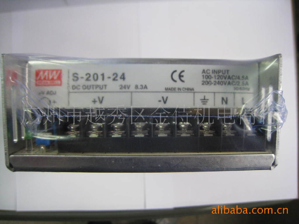 供应原装铭纬开关电源S-201-24（广州百万库存销售）