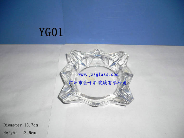 供应烟缸、八角玻璃烟缸、广告礼品促销烟灰缸、时尚烟缸(图)