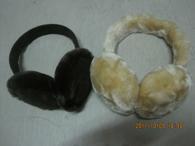 厂家供应各种兔毛耳套、狐狸毛耳套、皮草耳套、耳机耳套(图)