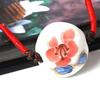 Ceramics, classic jewelry, woven necklace handmade for beloved, flowered
