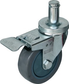 供应工业脚轮万向轮、聚氨酯轮、大插杆PU轮 3寸4寸5寸中型卡王