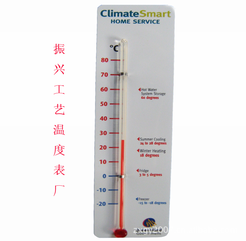 供应温度计 PVC工艺品温度计
