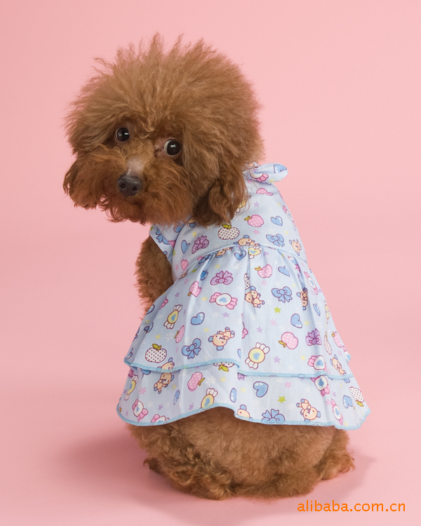 上海新款宠物服装批发【蓝色糖果蛋糕裙】宠物衣服狗狗衣服批发|ru