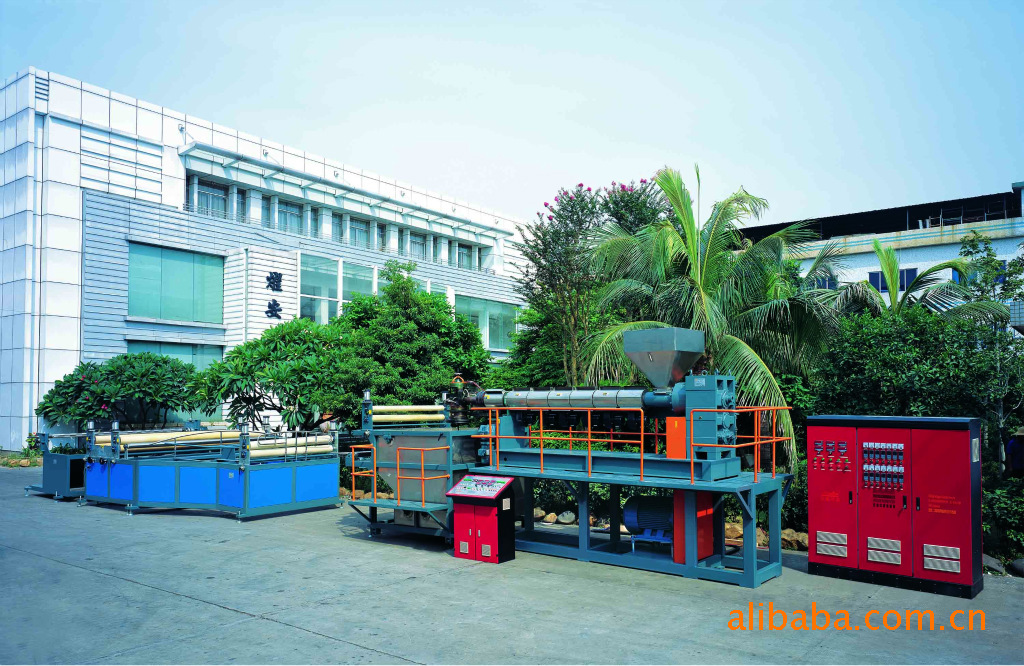 燿安供应塑胶软硬网挤出机植物支架塑料网生产线