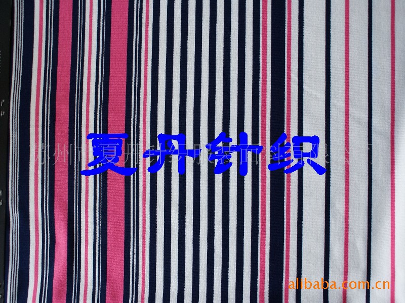 供应·优质人棉OE氨纶大循环汗布(图)，彩条，兰精人棉，弹力汗布