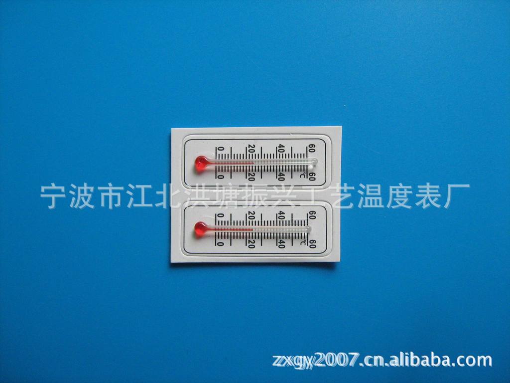 供应温度计 工艺品不干胶温度计（加厚）