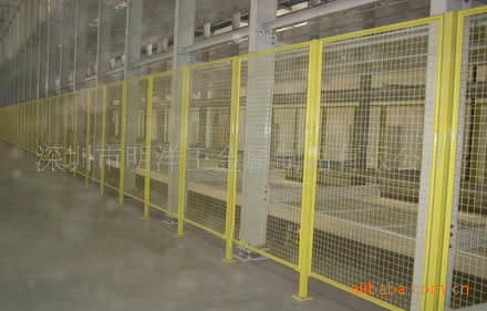 深圳明洋【厂家直供】 车间隔离网仓库铁丝隔断网厂房设备隔离栅