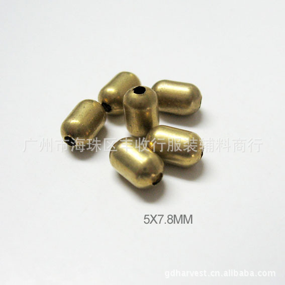 厂家直销服装辅料金色光面空心胆珠 批发服装辅料铜珠