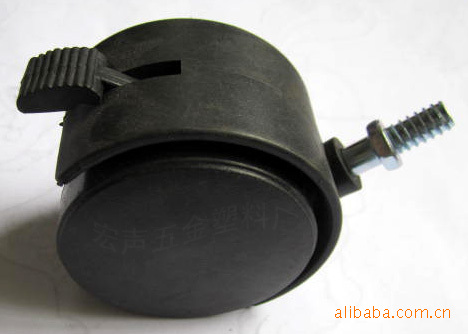 宏声五金塑料厂供应2.5寸塑料万向轮家具/家电脚轮（7mm*14mm B）