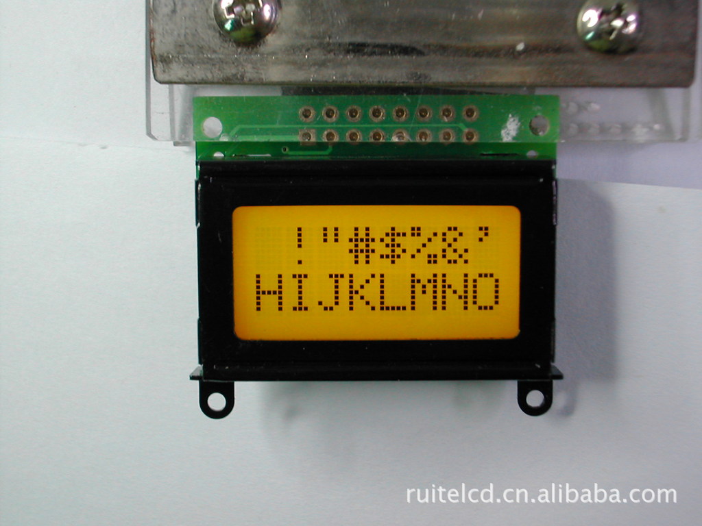 0802 RT0802A    LCM 字符点阵液晶模块  液晶屏 黄绿蓝白