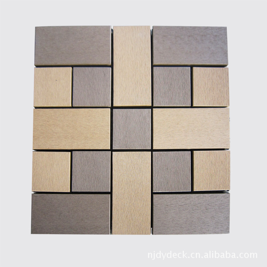 新型材料供应塑木阳台地板(双色) 塑木木塑新型材料