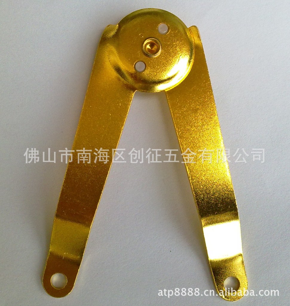 优质箱包配件 金色圆头曲手 圆头曲手 尖头曲手 曲手84*84MM