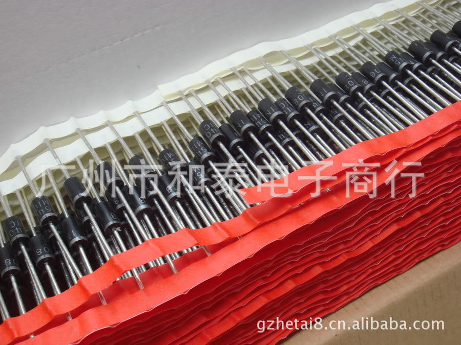 3A整流二极管1N5401  1N5404 1N5408 1000V耐压铜脚 编带/散装包