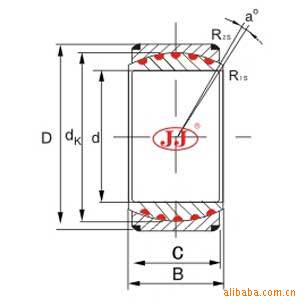 自滑滑向心关节轴承GEH100...420XF/Q