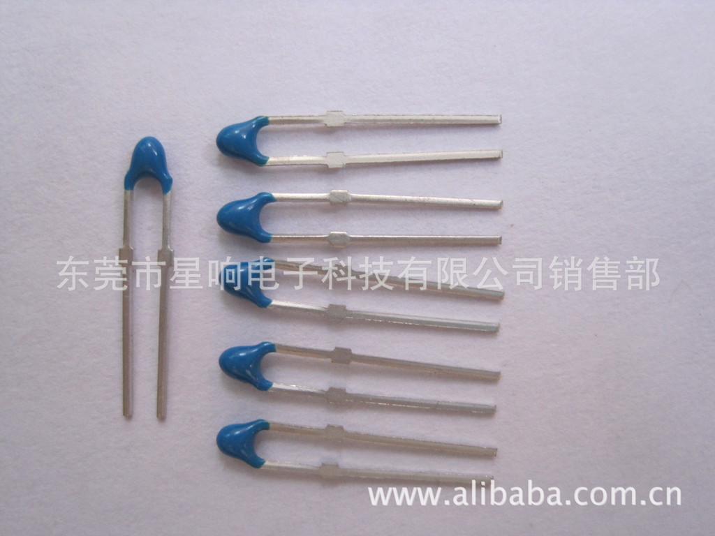 热敏电阻/NTC/环氧封装带卡点NTC热敏电阻/阻值50KΩ±1％-3950