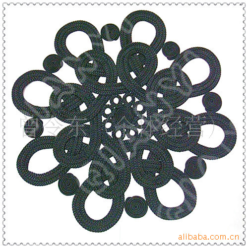 手工盘垫，餐桌垫，中国结手工盘花，工艺盘扣