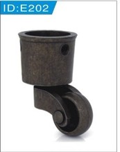 脚轮杯轮锌合金活动脚轮 E202直杯锌合金脚】