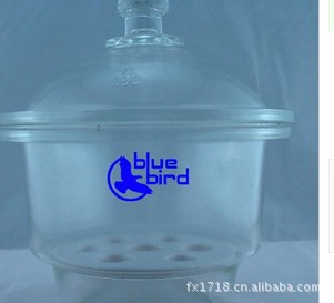 玻璃仪器 干燥器 玻璃干燥器 附瓷板300MM ,真空玻璃干燥器