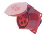 工业插头插座,耦合器及接插装置 SF-325 32A  五级明装插座 红色