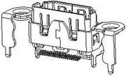 HDMI Connector 19 Pin: QJ41193-FE23-4F富士康连接器