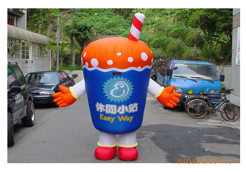 低价供应广告卡通 活动卡通 行走卡通 卡通气模  可印LOGO可定制