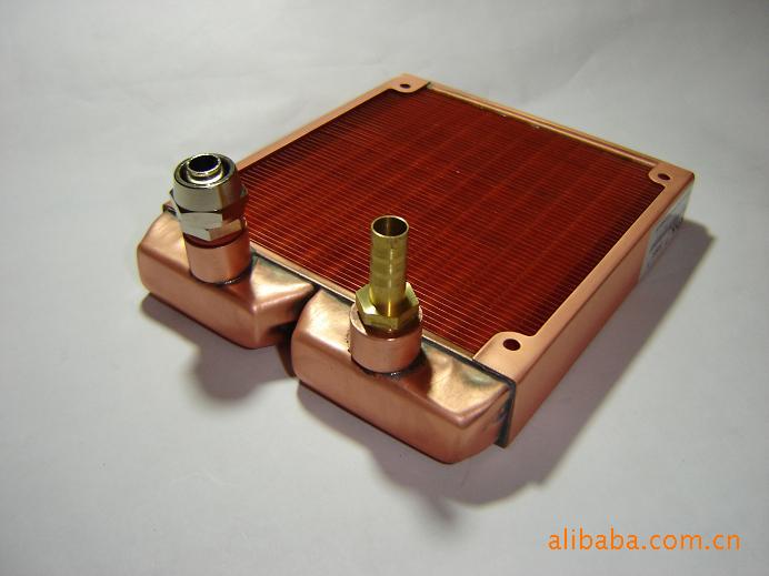 柯瑞沃高端水冷液冷纯紫铜毛细管换热器