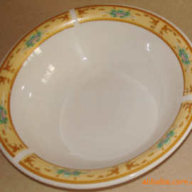 STOCK PORCELAIN DECAL FLAT PLATE库存出口陶瓷贴花反口7.5汤盘