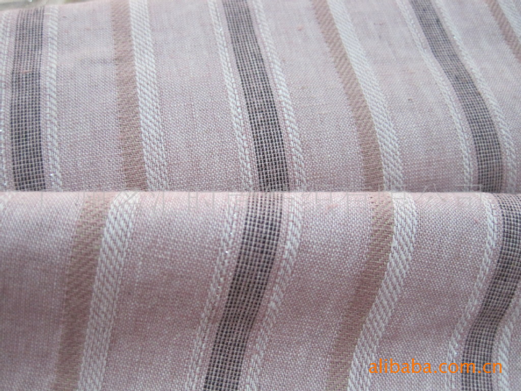 热卖 现货 质感凉爽柔软 抗菌性能好 条纹色织布 亚麻棉面料