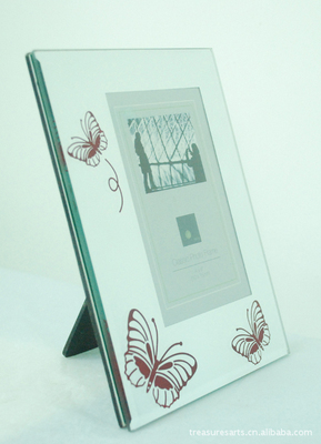 厂家直销 简约风格 镜面贴花纸红蝴蝶高档相框|ms