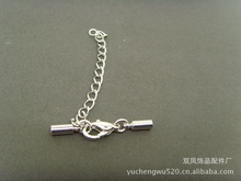 (SK-T-012)饰品配件项链扣,皮绳扣,铜扣,项链扣(2.0MM吊钟龙虾扣