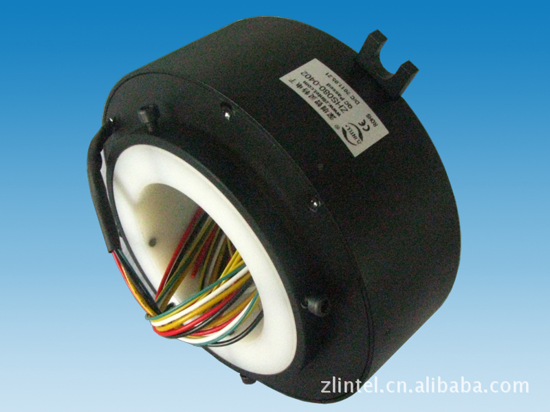 绕线机织布机染色机发热棍过孔滑环旋转供电