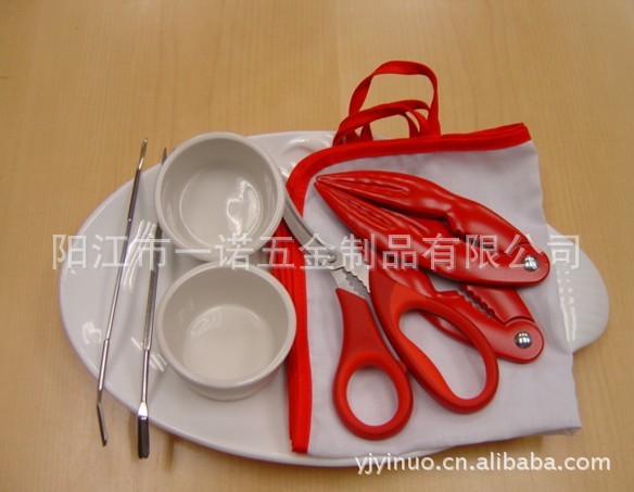 D-023DJ  螃蟹夹 海鲜剪 蟹肉夹 铝合金海鲜工具