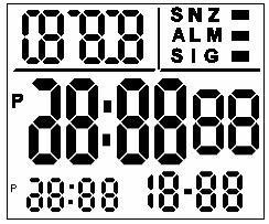 17位多功能电子表IC(双时钟,日历,闹铃,整点报时,秒表,四按键)