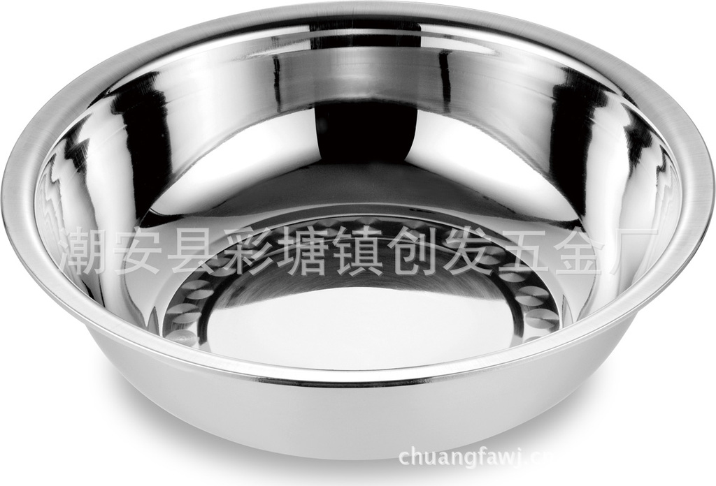 Chong Fat Stainless steel Washbasin Basin Round basin Basin Vegetable basin kitchen Vegetables circular Doo basin