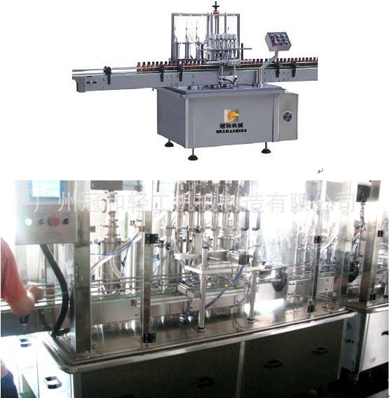 全自动活塞式八头液体包装机灌装机无防护罩洗衣液智能分装