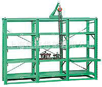 重型模具货架 抽屉式模具架 葫芦天车手动抽拉式专业模具架批发