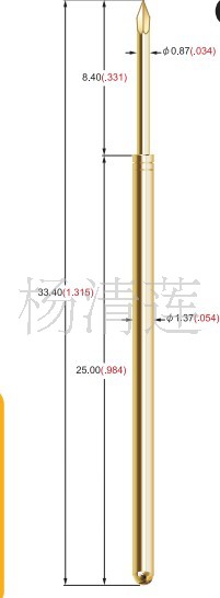 现货供应香港进口kts pcb探针 进口ict测试探针 pq100弹簧探针