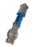 长板阀请选德力克-带斗式穿透插板阀-气动穿透式刀闸阀专业制造商