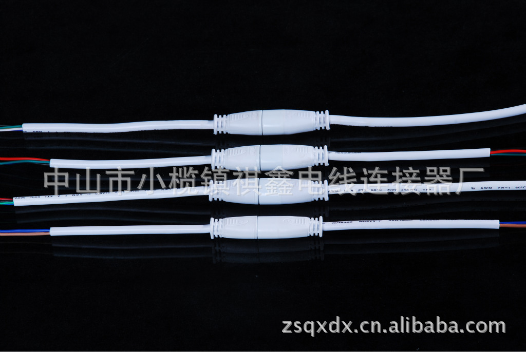 供应 LEDIP68防水连接器公母对接插头线耐寒电线快速插航空插dc插