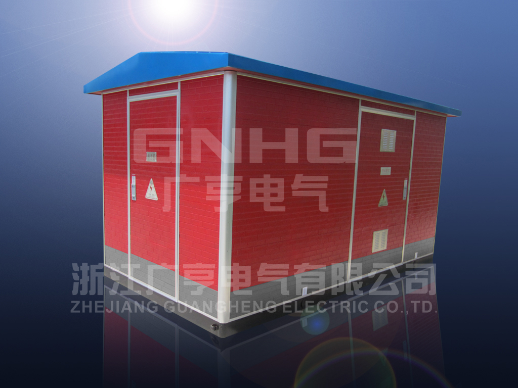 厂家定制：离心玻璃丝棉彩钢板欧式箱变外壳，金属雕花板箱变壳体