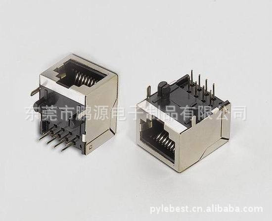 厂家供应耐高温PCB网络插座 网络连接器PCB插座 水晶头母座