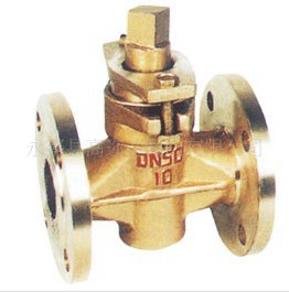 X43W二通全铜法兰旋塞阀