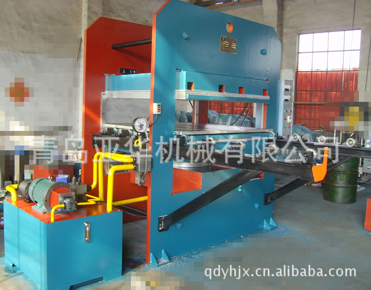 供应亚华5.00MN手动推拉摸式大型平板硫化机