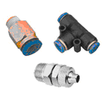 武汉大通气动快接 快插式 快拧式 卡套式气管接头6*4 8*5 10*6.5