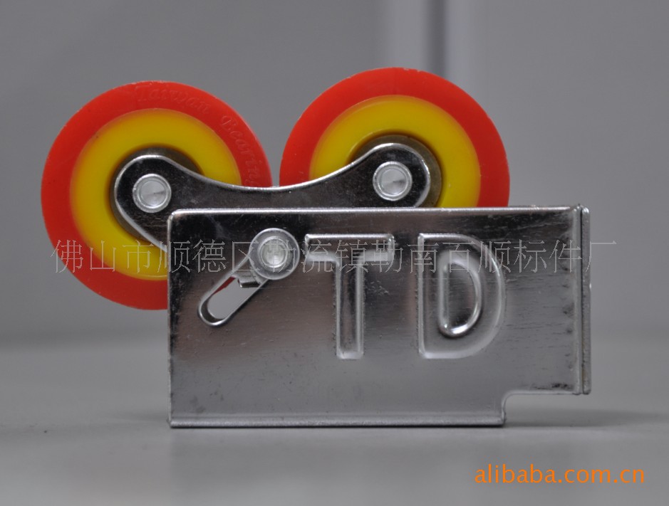 门窗滑轮 90#TD双色单珠双轮窗轮BS303