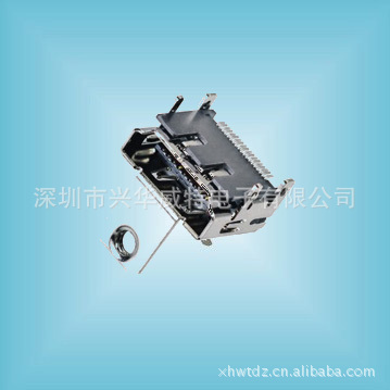 HDMI接口  HDMI 贴片镀金 高清座 19P贴片单耳 HDMI母座