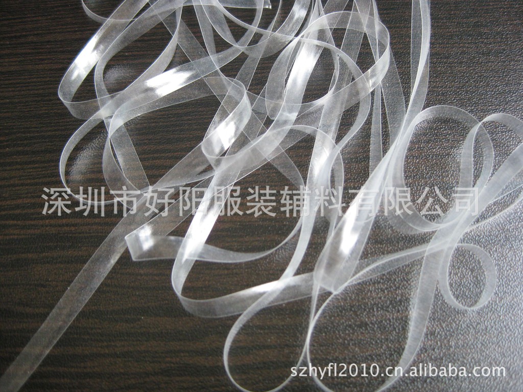 供应不打结不变形透明松紧带肩带透明带4012 5012 6016厂家直销