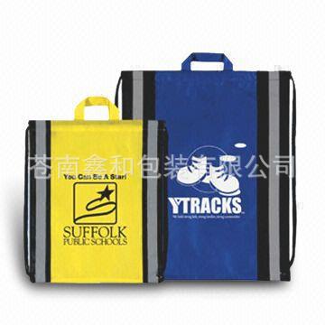 厂家批发无纺布袋子 反光无纺布束口袋 拉绳手提无纺布袋定 做