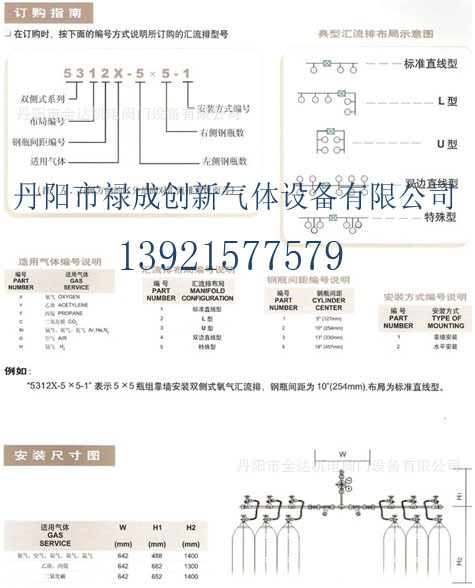 生産供應單路乙炔 氣體彙流排